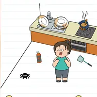 Brain Test: Tricky Puzzles Level 491 answer – Help Her Overcome Her Fear of Spiders