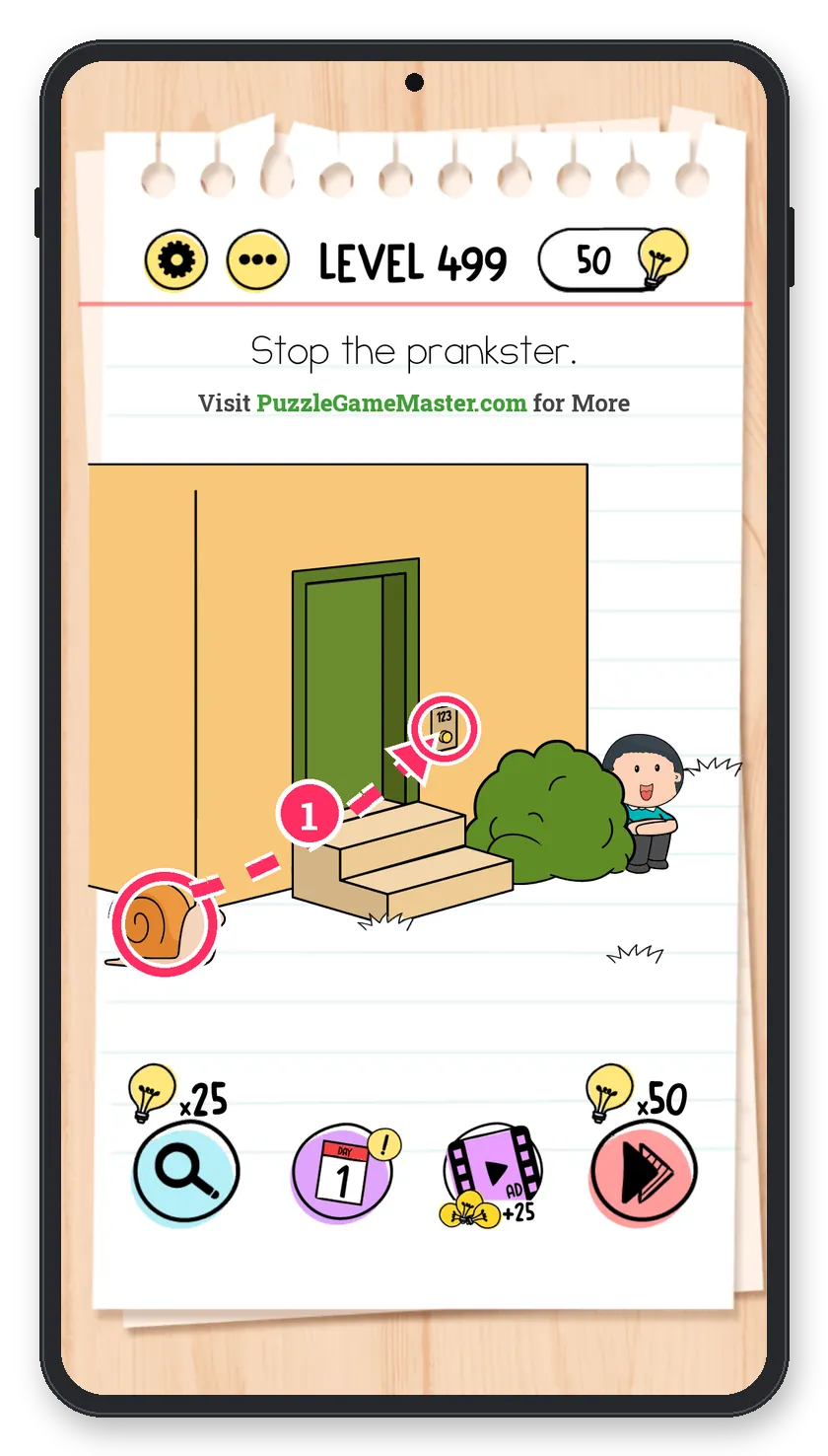 Brain Test: Tricky Puzzles Level 499 answer with steps marked