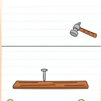 Brain Test: Tricky Puzzles Level 503 answer – Hit the Nail With the Hammer