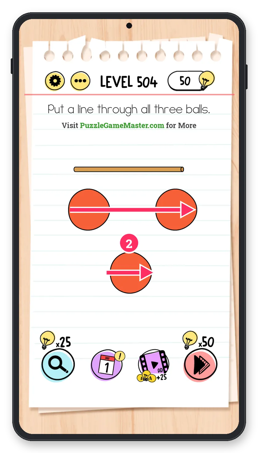 Brain Test: Tricky Puzzles Level 504 step 2: Place the pieces