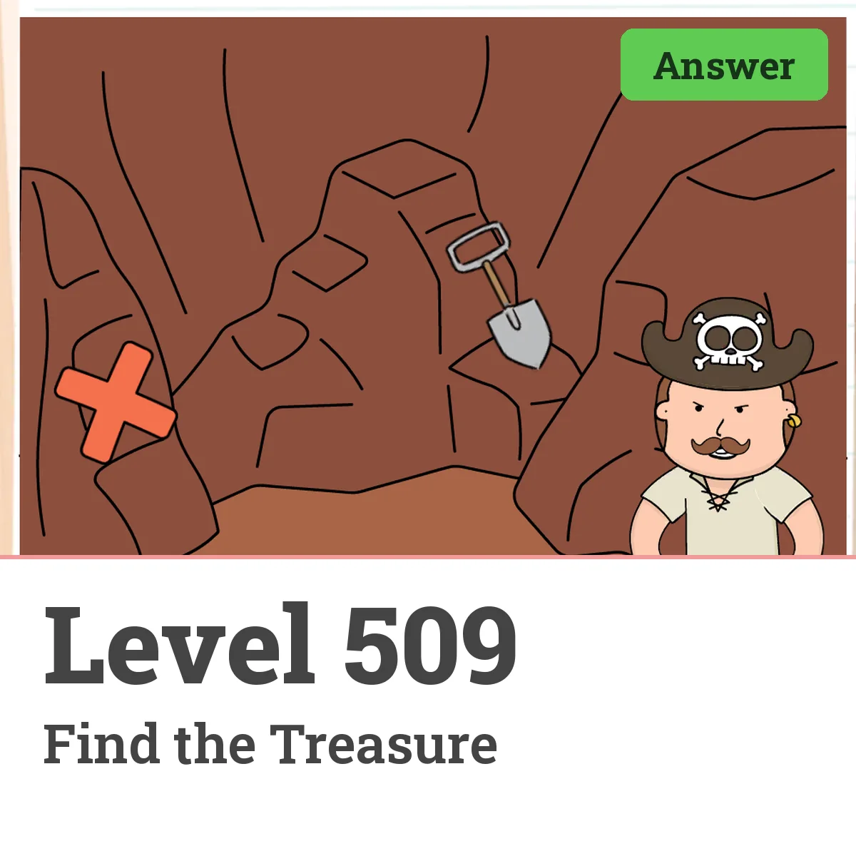 Brain Test: Tricky Puzzles Level 509 answer – Find the Treasure