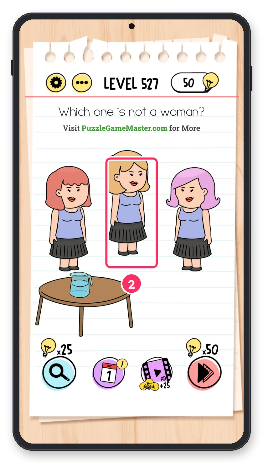 Brain Test: Tricky Puzzles Level 527 step 2: Answer