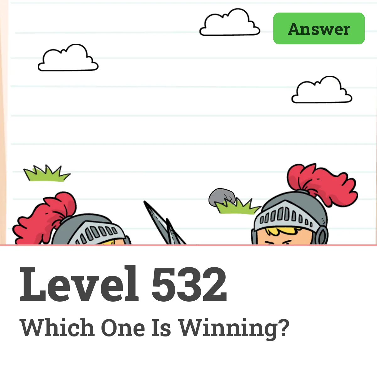 Brain Test: Tricky Puzzles Level 532 answer – Which One Is Winning?