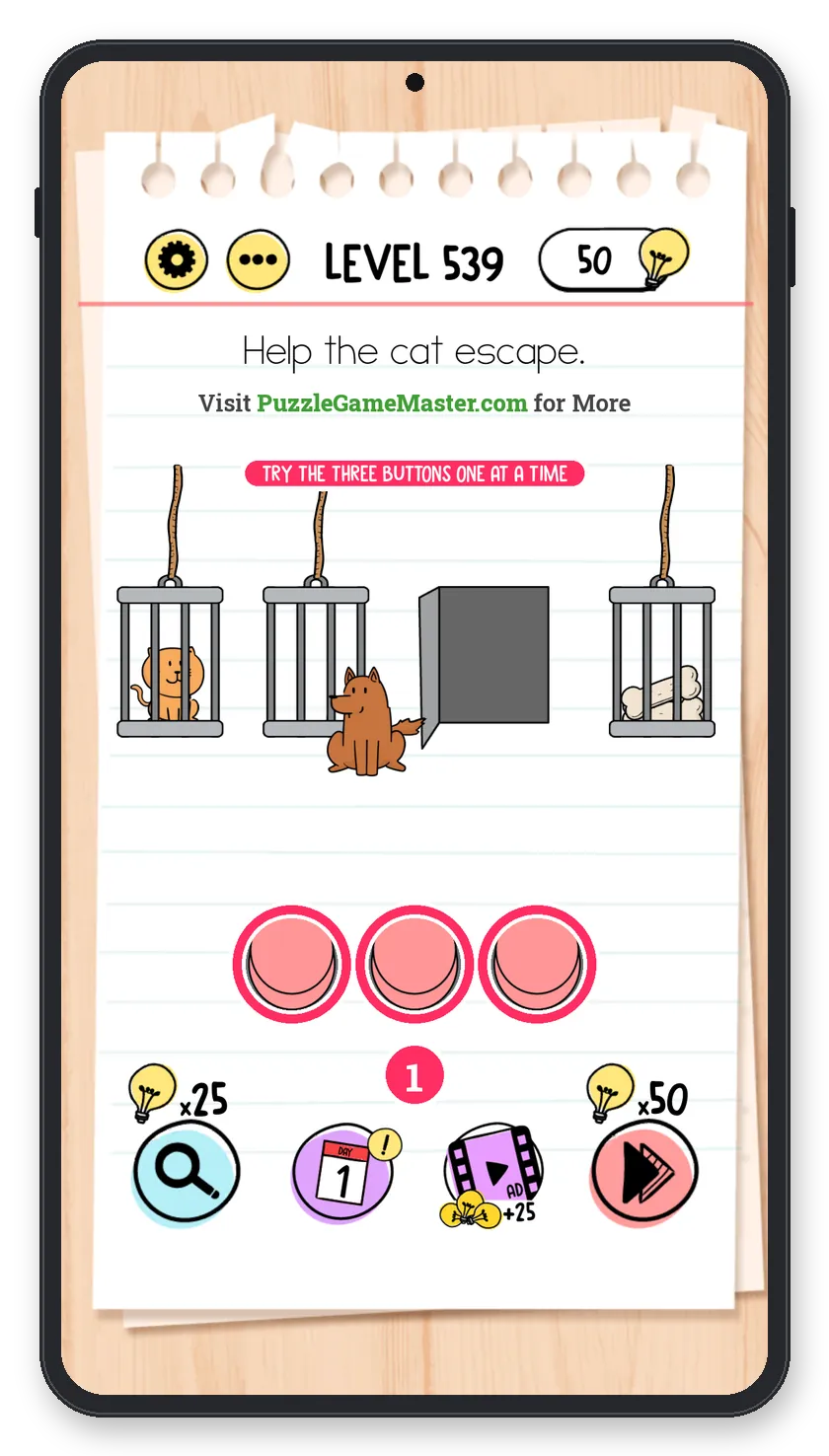 Brain Test: Tricky Puzzles Level 539 answer with steps marked