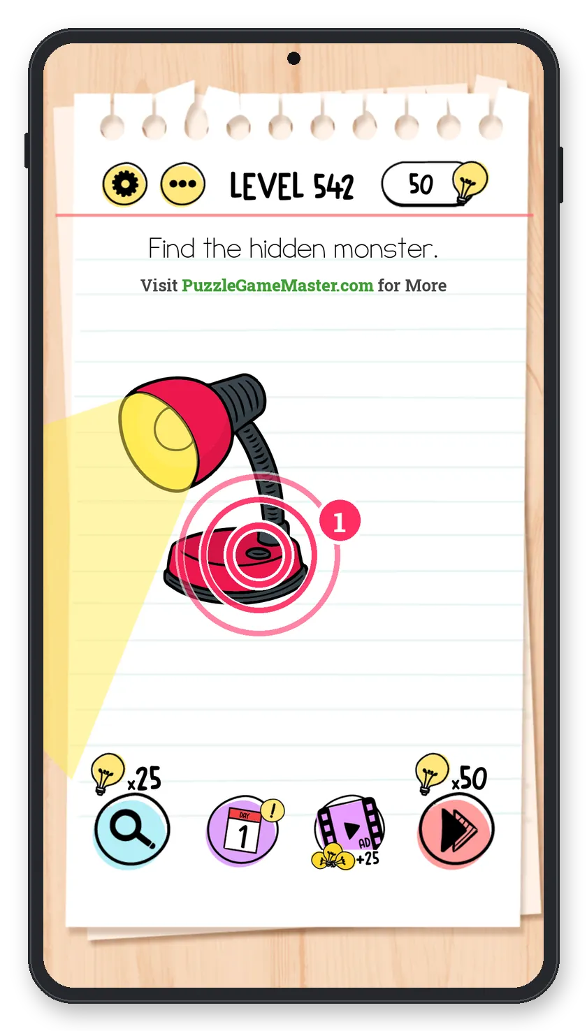 Brain Test: Tricky Puzzles Level 542 answer with steps marked
