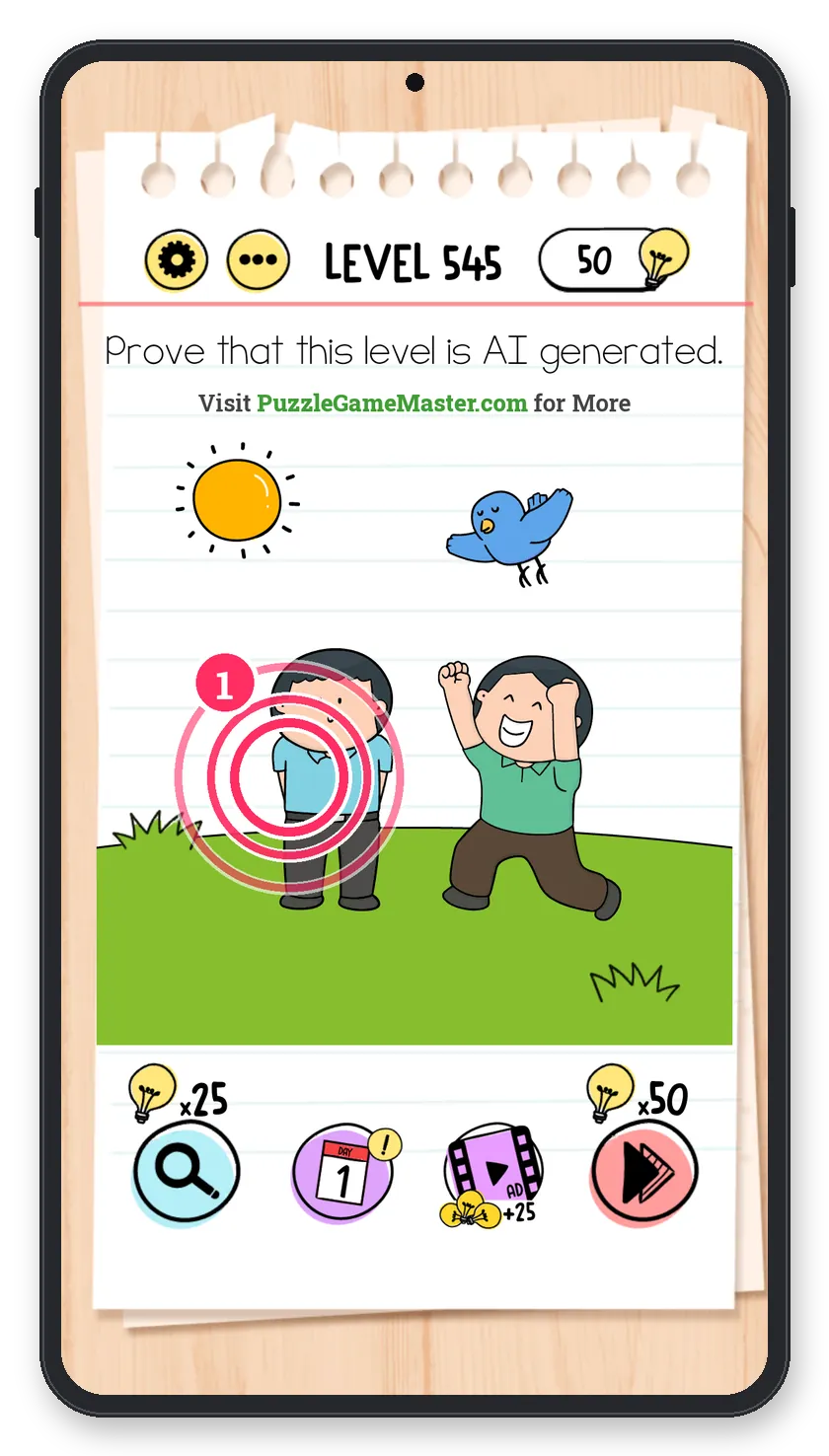 Brain Test: Tricky Puzzles Level 545 answer with steps marked