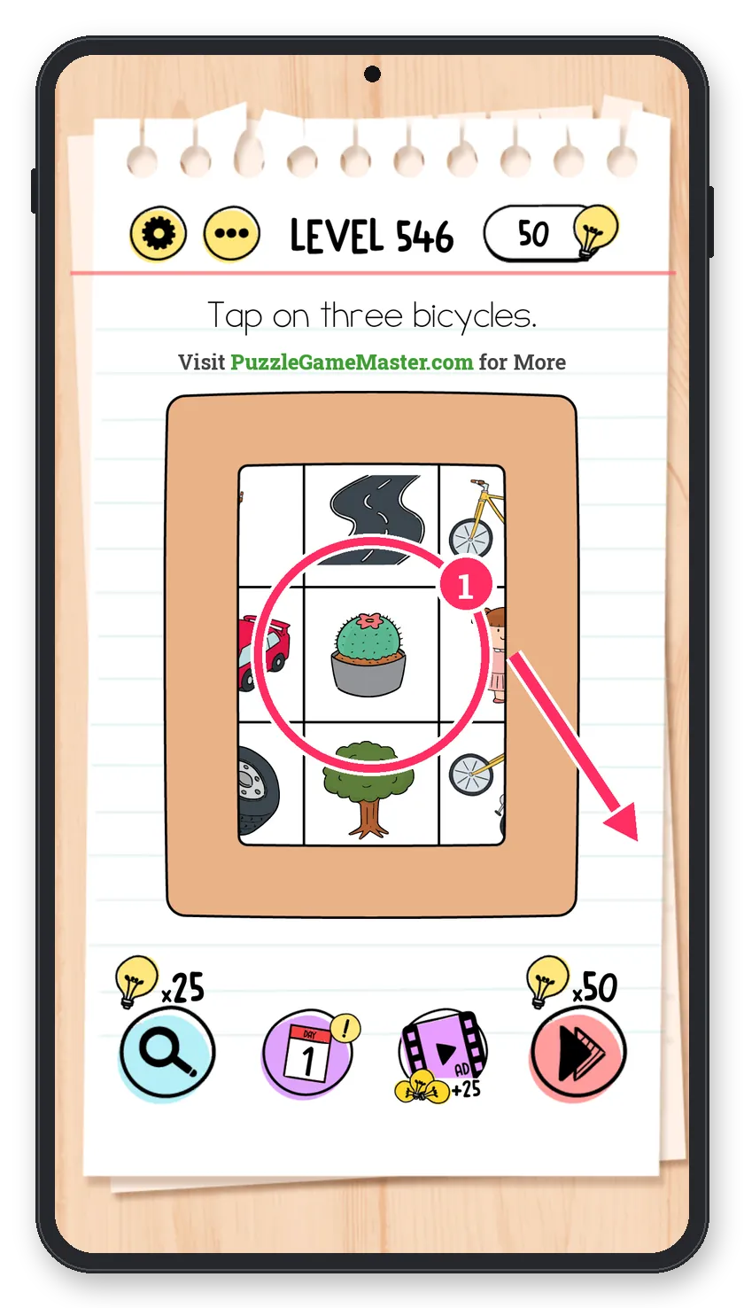 Brain Test: Tricky Puzzles Level 546 step 1: Reveal it