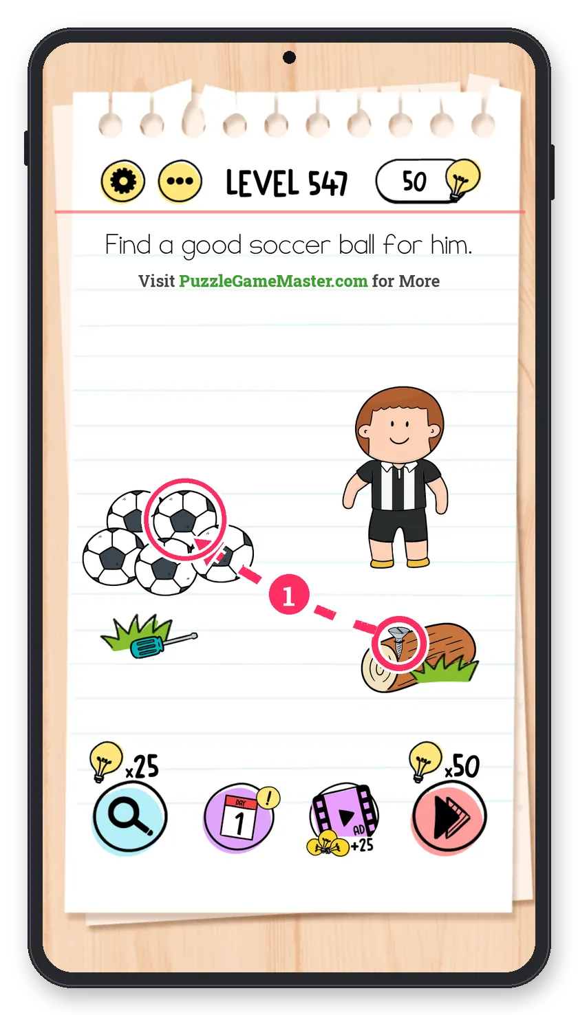 Brain Test: Tricky Puzzles Level 547 answer with steps marked