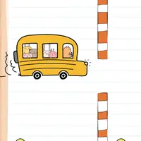 Brain Test: Tricky Puzzles Level 55 answer – How Can the Bus Pass Through There?