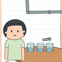 Brain Test: Tricky Puzzles Level 550 answer – He Wants a Full Glass