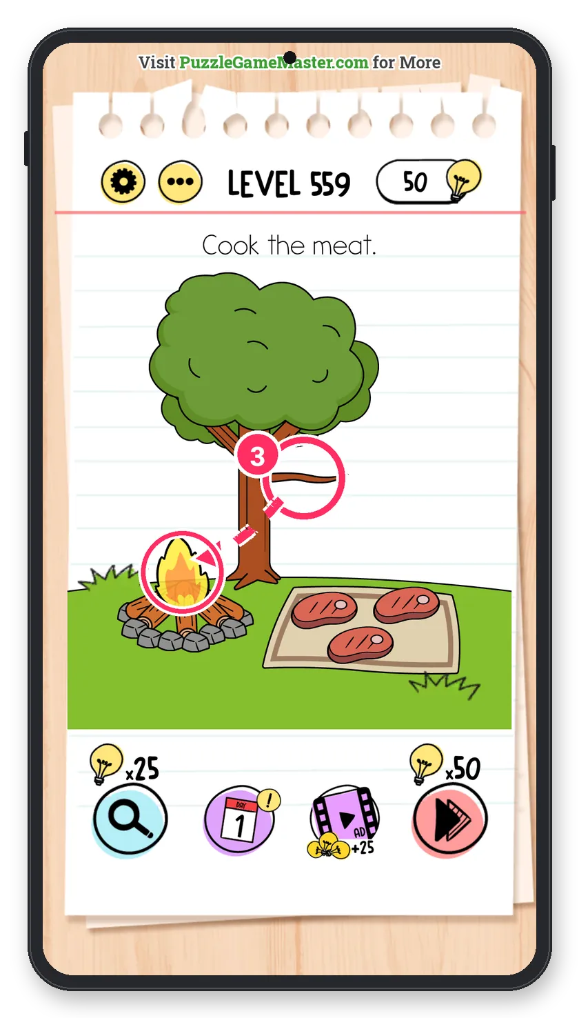 Brain Test: Tricky Puzzles Level 559 step 3: Cook it