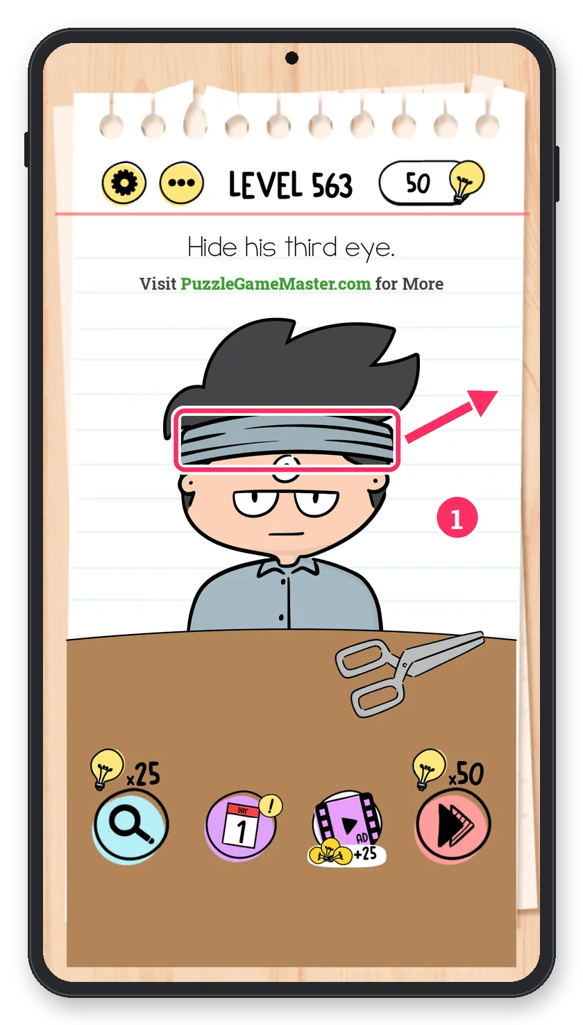 Brain Test: Tricky Puzzles Level 563 answer with steps marked