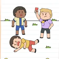 Brain Test: Tricky Puzzles Level 570 answer – Save Him From the Red Card