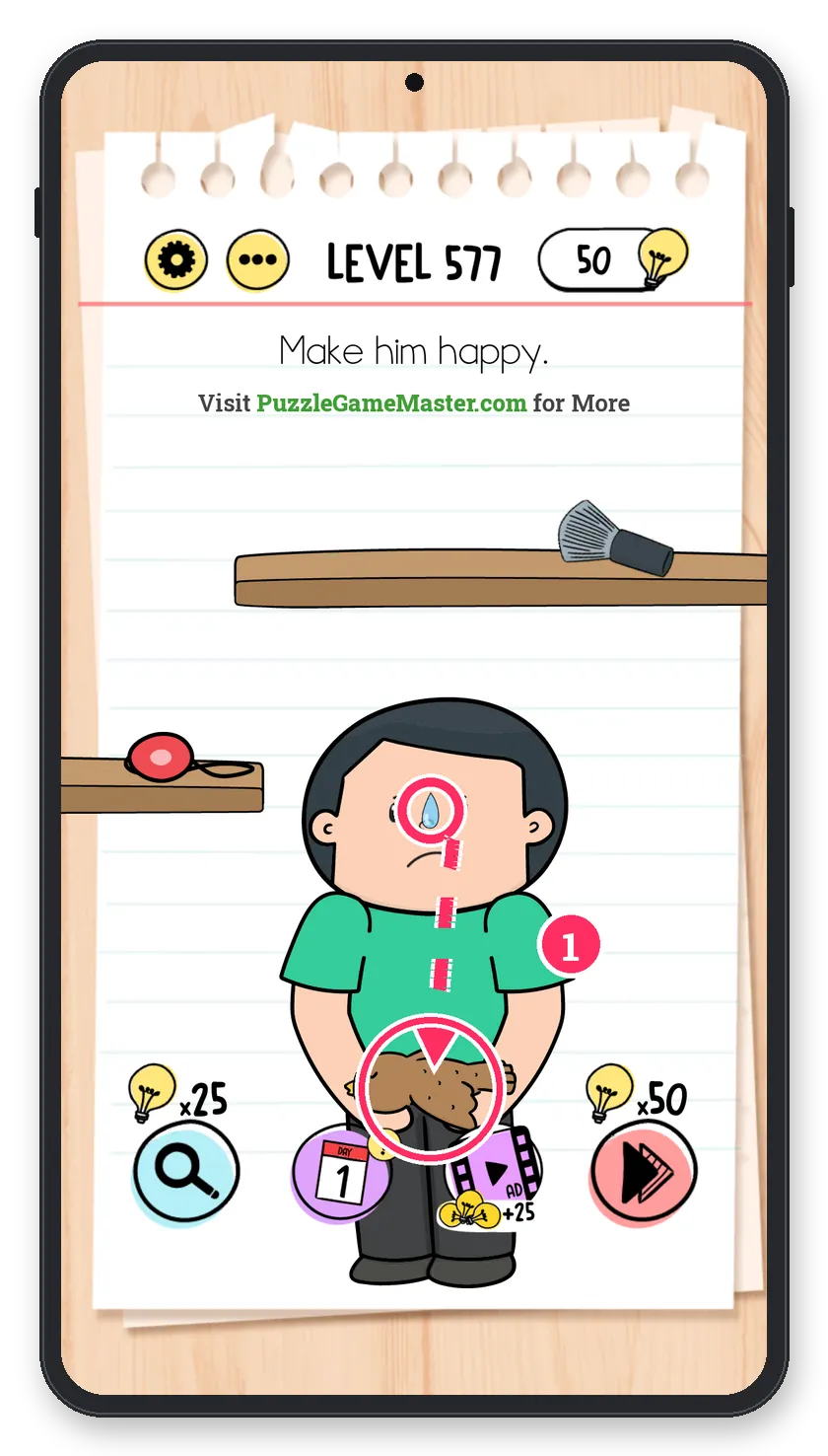 Brain Test: Tricky Puzzles Level 577 answer with steps marked