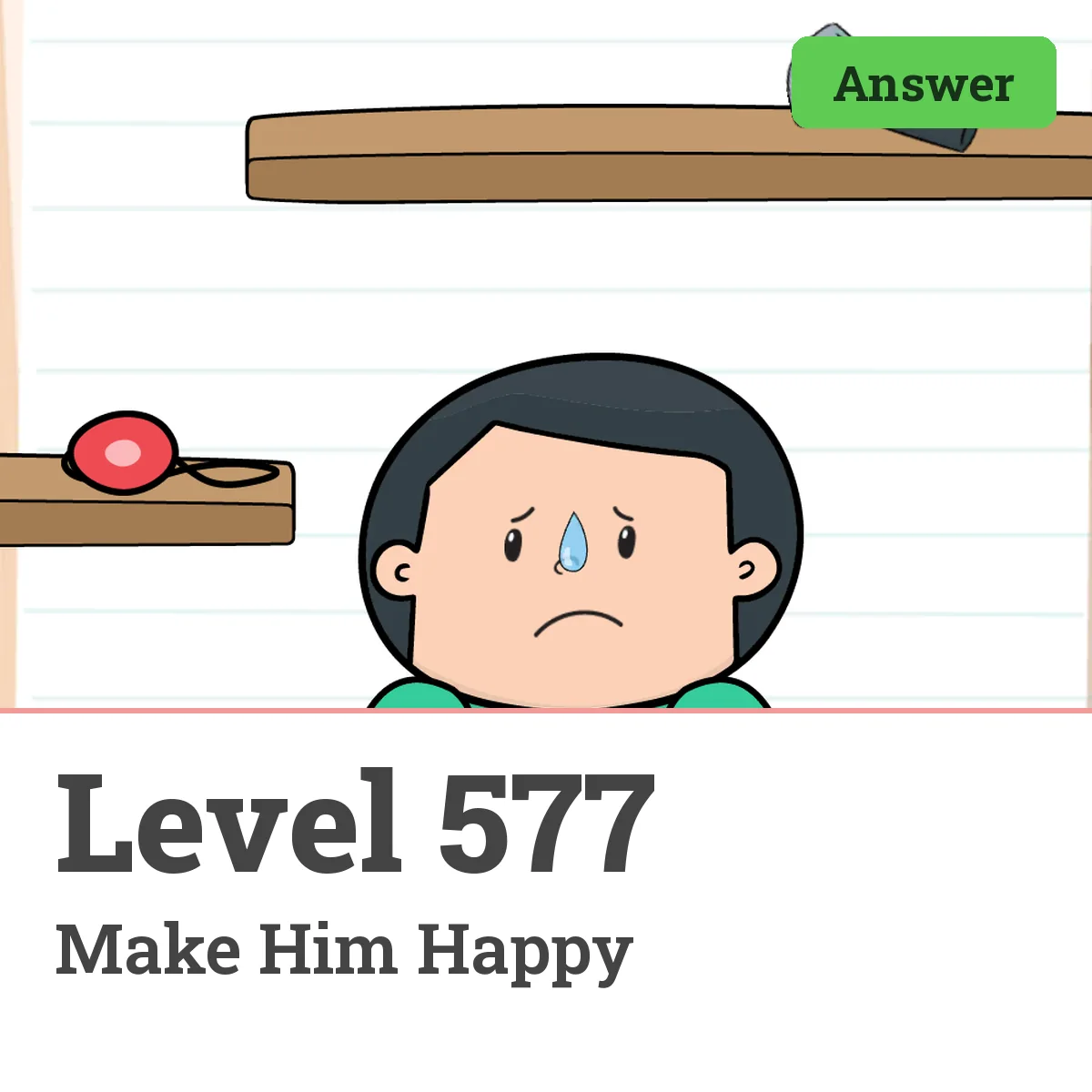 Brain Test: Tricky Puzzles Level 577 answer – Make Him Happy