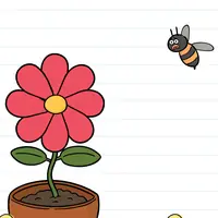 Brain Test: Tricky Puzzles Level 578 answer – The Bee Must Land on the Flower