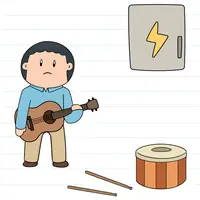Brain Test: Tricky Puzzles Level 579 answer – He Wants to Rock and Roll