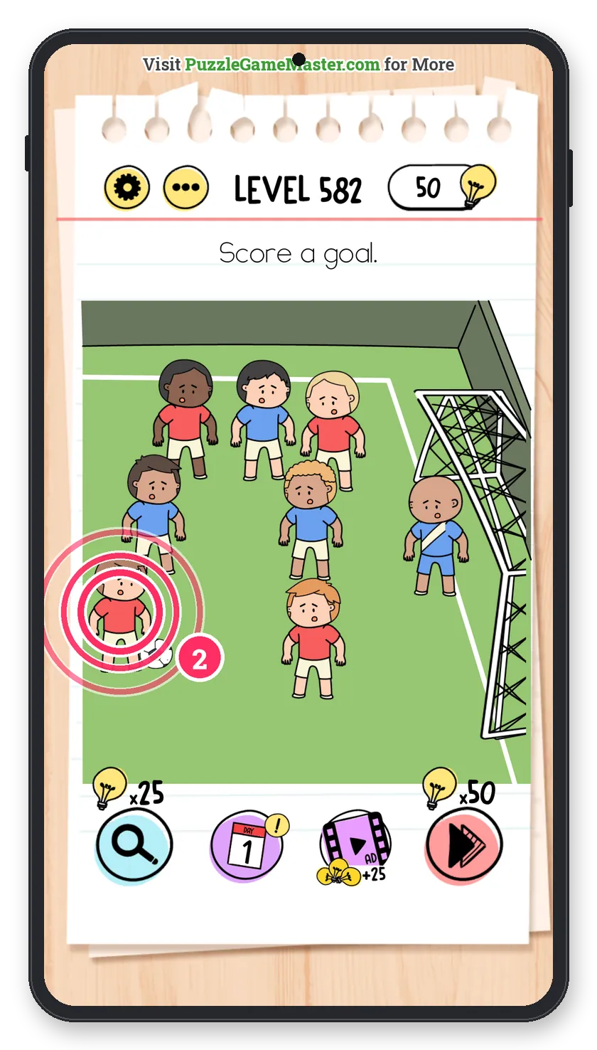 Brain Test: Tricky Puzzles Level 582 step 2: Pass