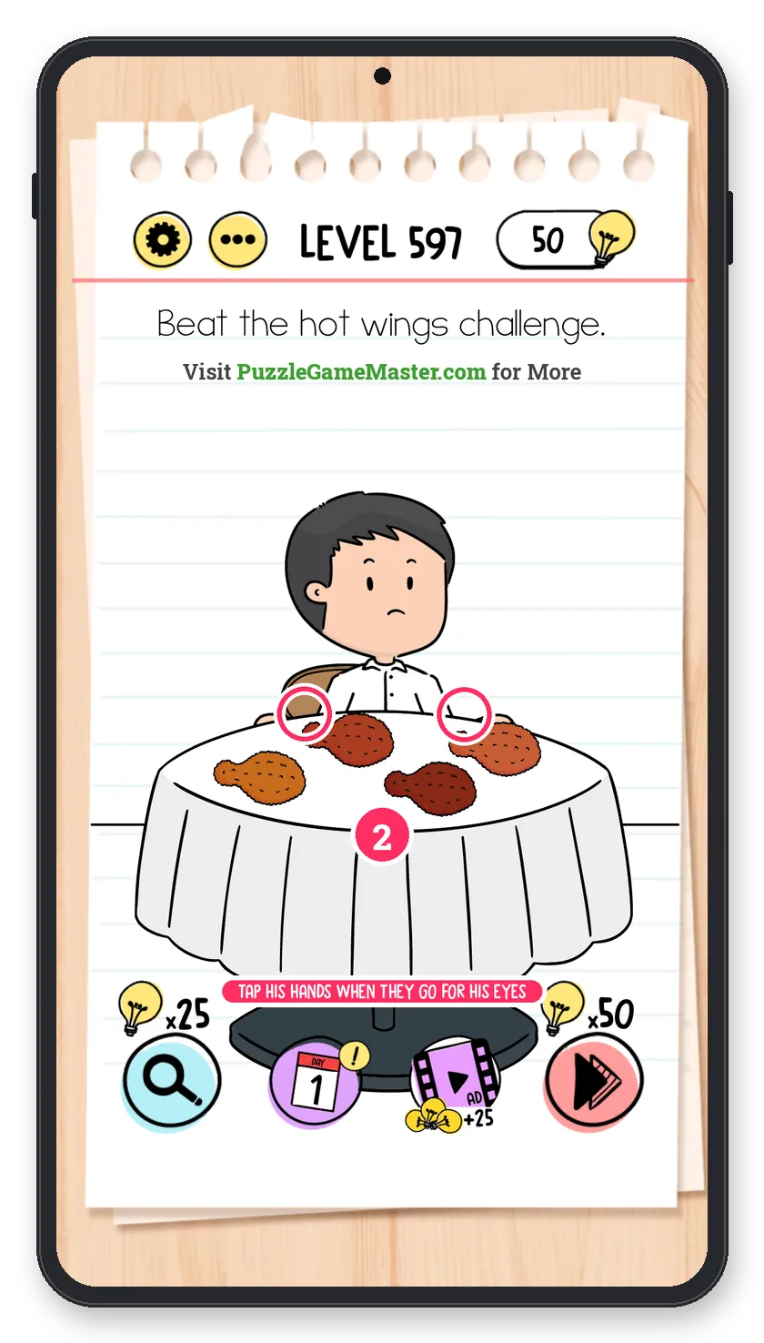 Brain Test: Tricky Puzzles Level 597 step 2: Stop him