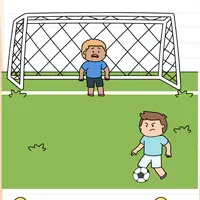 Brain Test: Tricky Puzzles Level 600 answer – Score a Goal (Balance)