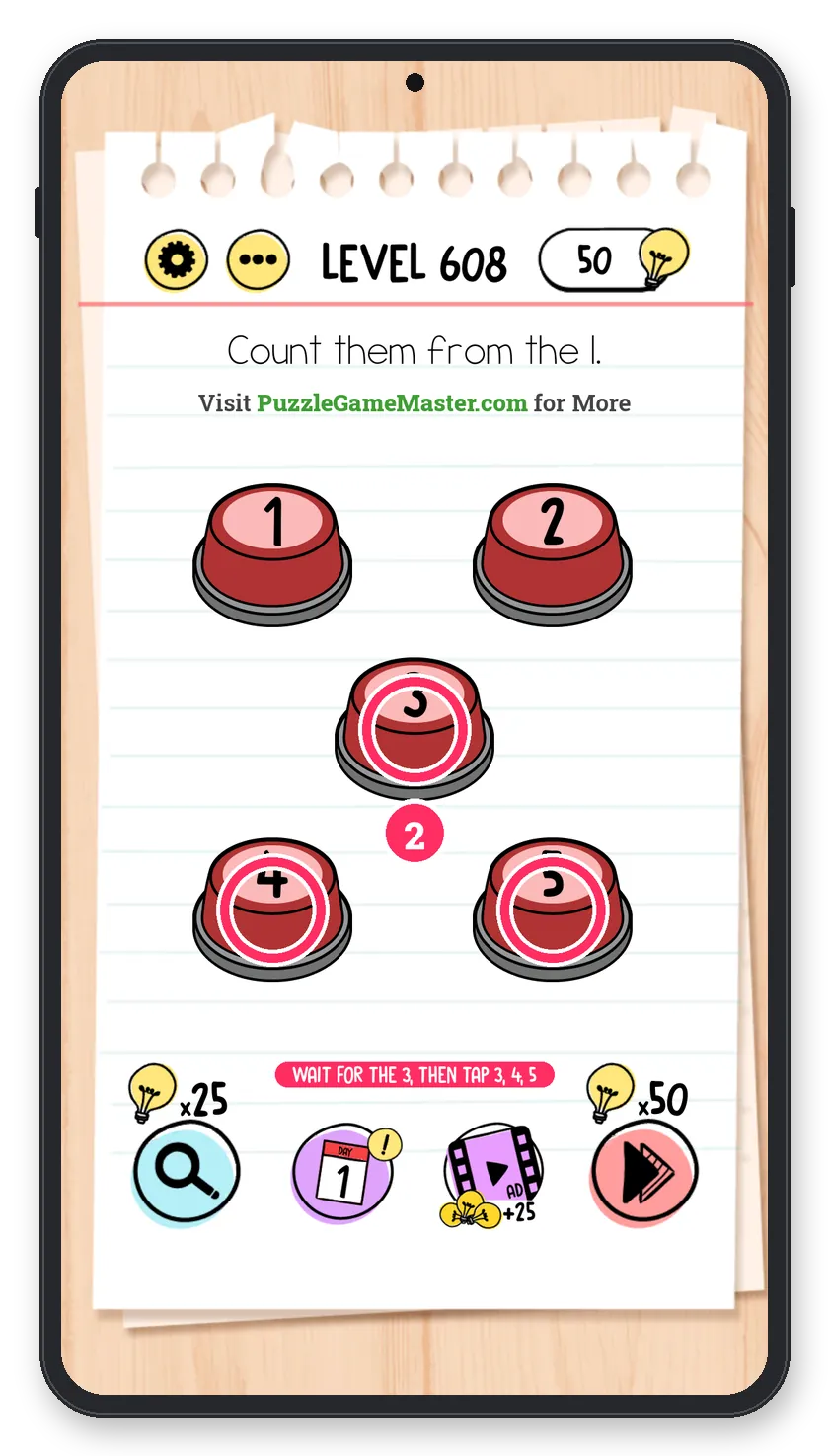 Brain Test: Tricky Puzzles Level 608 step 2: Finish