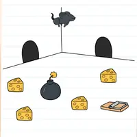 Brain Test: Tricky Puzzles Level 609 answer – Catch the Mouse (Bomb)