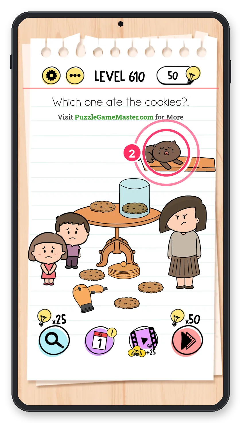 Brain Test: Tricky Puzzles Level 610 step 2: Answer