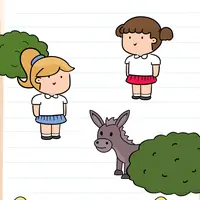 Brain Test: Tricky Puzzles Level 613 answer – She Wants a Ponytail Too
