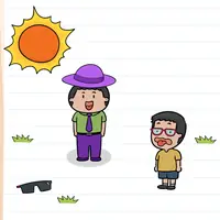 Brain Test: Tricky Puzzles Level 630 answer – Get Him Some Cover From the Sun