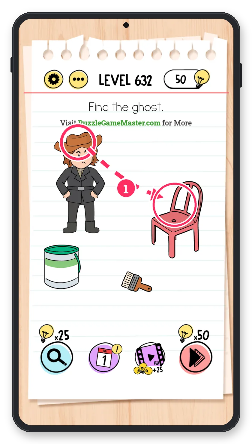 Brain Test: Tricky Puzzles Level 632 step 1: Reveal it