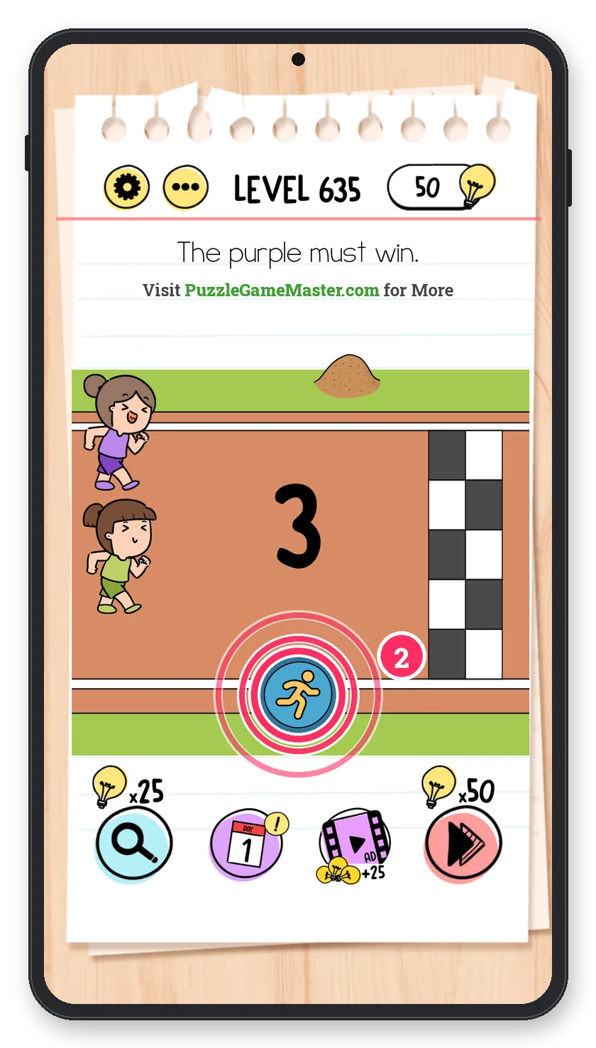 Brain Test: Tricky Puzzles Level 635 step 2: Race