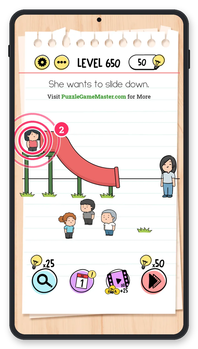 Brain Test: Tricky Puzzles Level 650 step 2: Slide