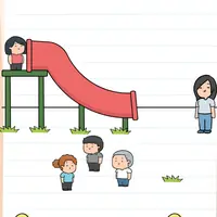 Brain Test: Tricky Puzzles Level 650 answer – She Wants to Slide Down