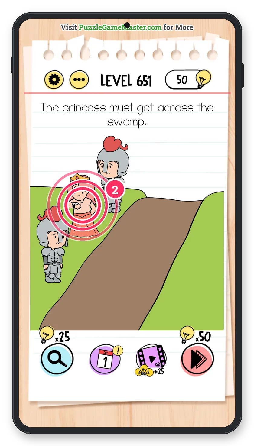 Brain Test: Tricky Puzzles Level 651 step 2: Cross