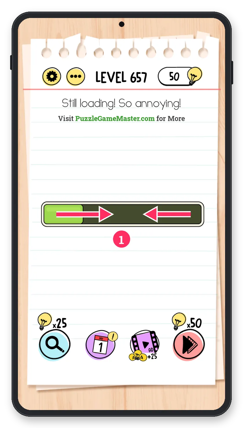 Brain Test: Tricky Puzzles Level 657 answer with steps marked