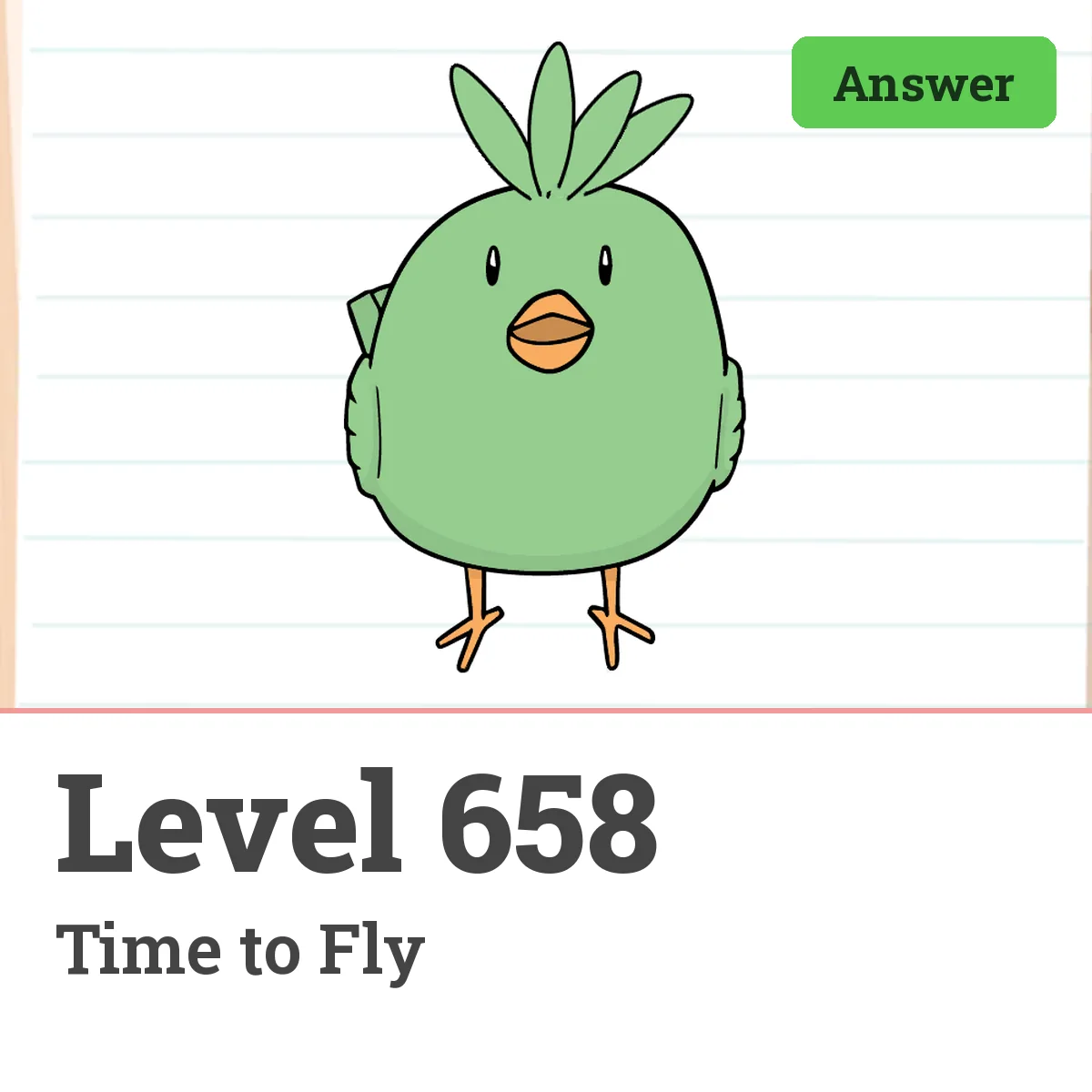 Brain Test: Tricky Puzzles Level 658 answer – Time to Fly