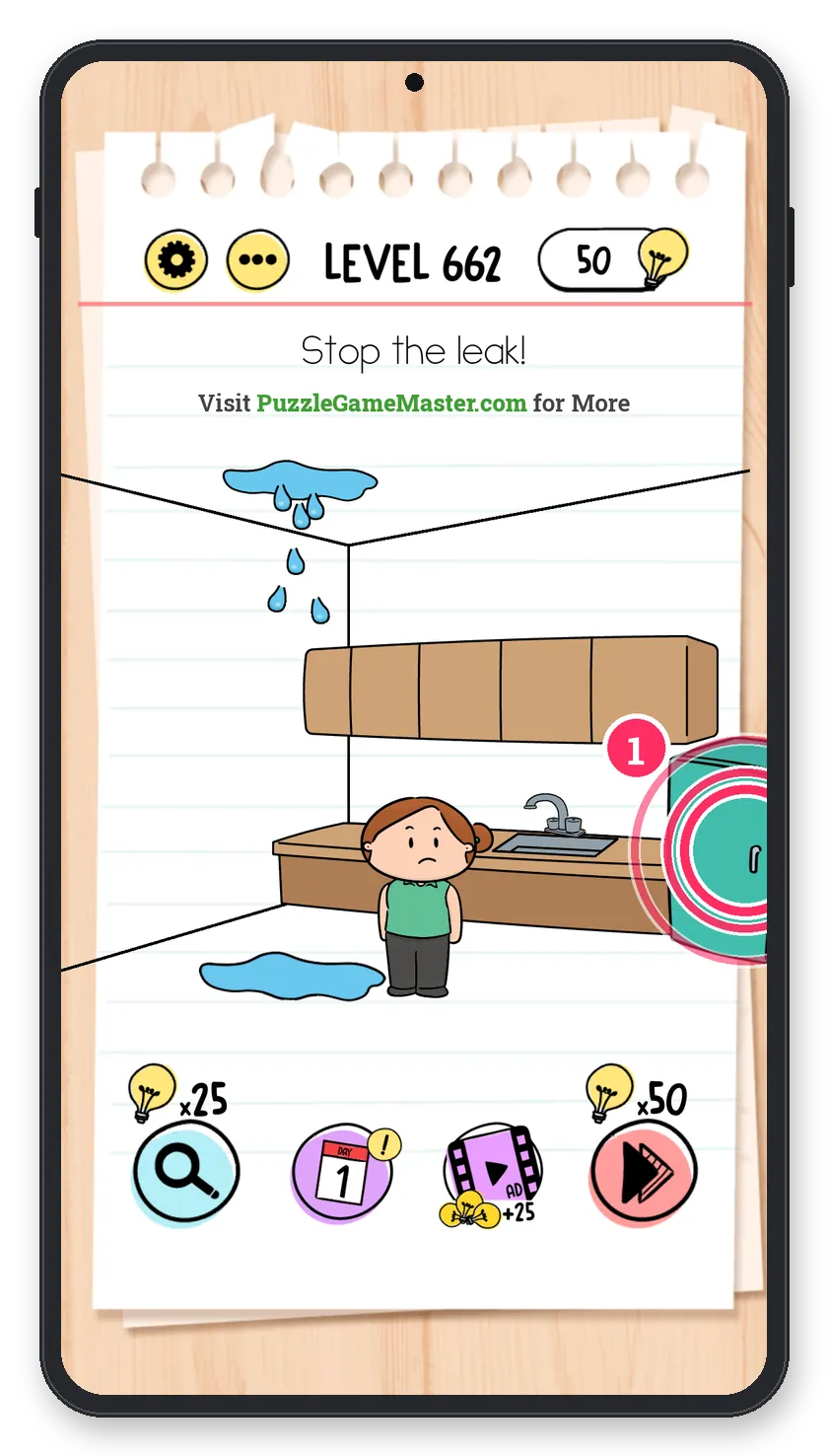 Brain Test: Tricky Puzzles Level 662 answer with steps marked