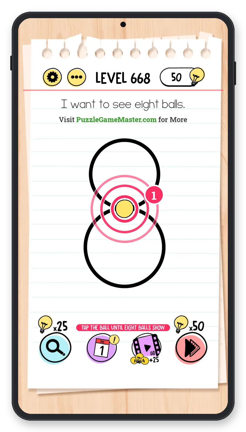 Brain Test: Tricky Puzzles Level 668 answer with steps marked