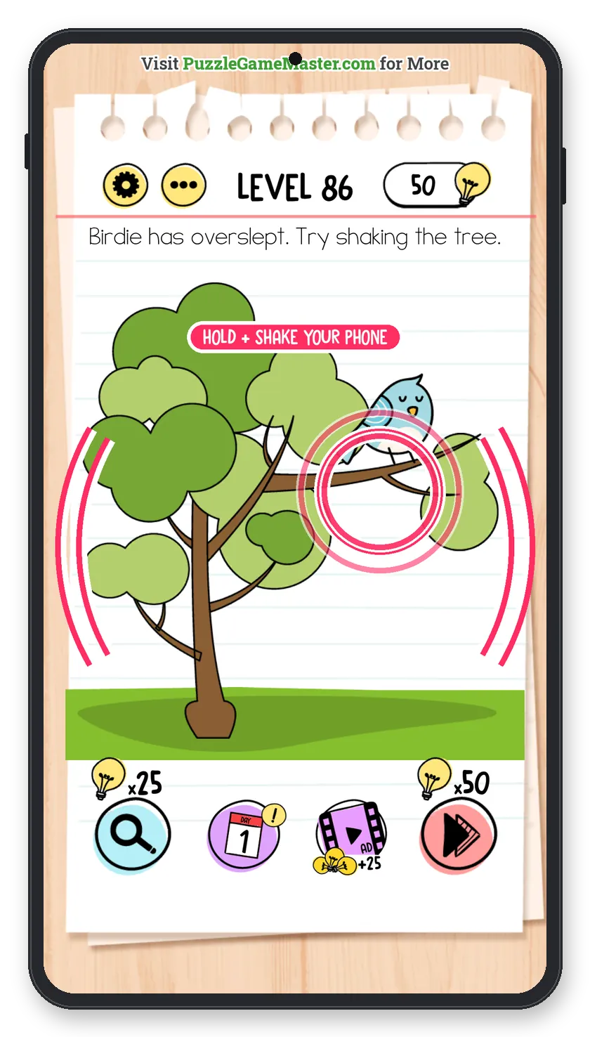 Brain Test: Tricky Puzzles Level 86 answer with steps marked