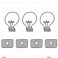 Brain Test: Tricky Puzzles Level 90 answer – Please Turn On All the Lights